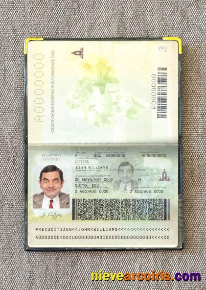Ecuador passport photolook